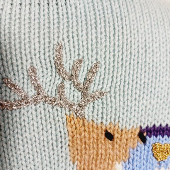 Storybook Knits Hand Knits Holiday Christmas Novelty Cardigan Medium, Heavy Knit - Picture 10 of 16